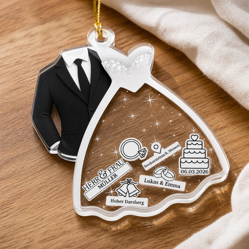 Personalisierte Shaker Ornament – Geschenk für Paare – Für immer zusammen