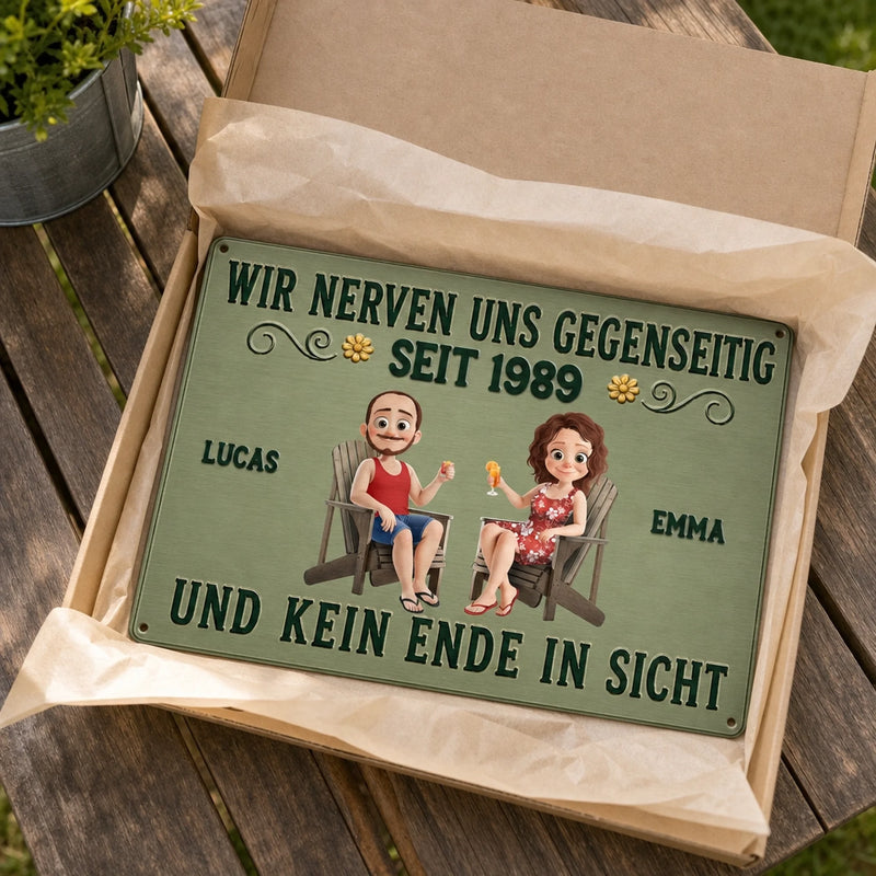 Personalisiertes Metallschild – Geschenk für Paar – Die perfekte Kombination