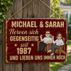 Personalisiertes Metallschild – Geschenk für Paar – Solange wir uns haben