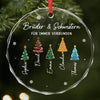 Personalisierte Glasornamente – Weihnachtsgeschenk für Geschwister - Geschwister Machen Weihnachten Noch Schöner