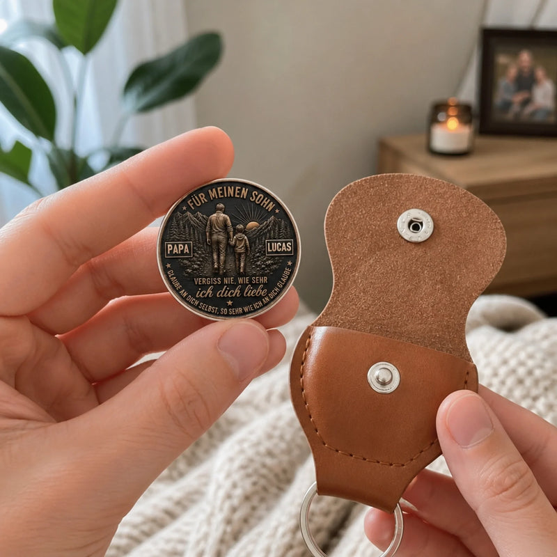 Personalisierter Taschenknuddler – Geschenk für Sohn – Ich an dich glaube
