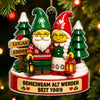 Personalisiertes Acrylornament – Weihnachtsgeschenk für Brautpaare – Gemeinsam Alt Werden
