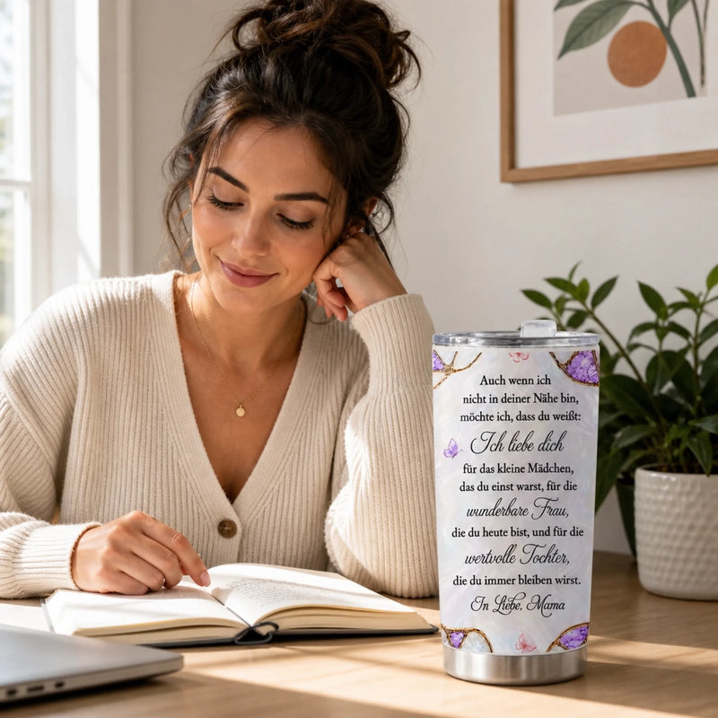 Personalisierter Thermobecher – Geschenk für Tochter – Mein ganzer Stolz