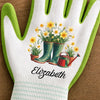 Personalisierte rutschfeste Gartenhandschuhe – Geschenk für Gärtnerin & Pflanzenliebhaber – Blühen ohne Erlaubnis