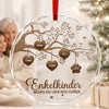Personalisierte Glasornamente – Weihnachtsgeschenk für Familie – Eine Familie