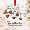 Personalisierte Glasornamente – Weihnachtsgeschenk für Familie – Eine Familie