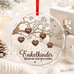 Personalisierte Glasornamente – Weihnachtsgeschenk für Familie – Eine Familie