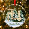 Personalisierte Glasornamente – Weihnachtsgeschenk für Familie – Viele Namen, eine Familie