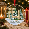 Personalisierte Glasornamente – Weihnachtsgeschenk für Familie – Viele Namen, eine Familie