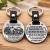 Personalisierter runder Metall-Schlüsselanhänger – Geschenk für Sohn – Ich an dich glaube
