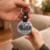Personalisierter runder Metall-Schlüsselanhänger – Geschenk für Sohn – Ich an dich glaube