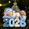 Personalisiertes Acrylornament – Geschenk für Babys & frischgebackene Eltern – Babys erstes Weihnachten