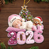 Personalisiertes Acrylornament – Geschenk für Babys & frischgebackene Eltern – Babys erstes Weihnachten