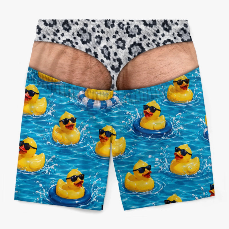 Personalisierte Herren-Badeshorts – Lustige Geschenke für Männer – Sonne raus, Beine raus