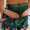 Personalisierte Herren-Badeshorts – Lustige Geschenke für Männer – Sonne raus, Beine raus