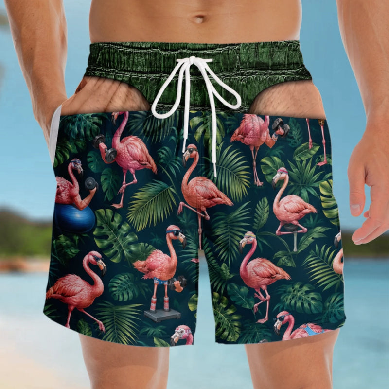Personalisierte Herren-Badeshorts – Lustige Geschenke für Männer – Sonne raus, Beine raus
