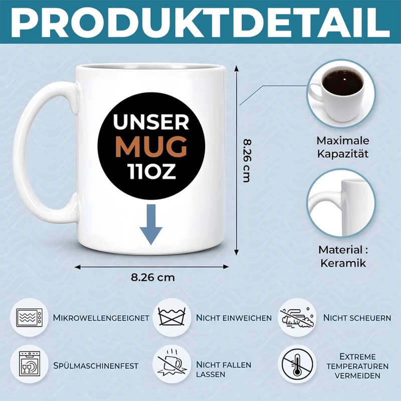 Personalisierte Tasse – Geschenk für Paar – Liebe in jedem Schluck