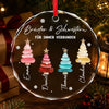 Personalisierte Glasornamente – Weihnachtsgeschenk für Geschwister – Zusammen