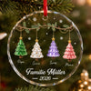 Personalisierte Glasornamente – Weihnachtsgeschenk für Familie – Unsere Familie