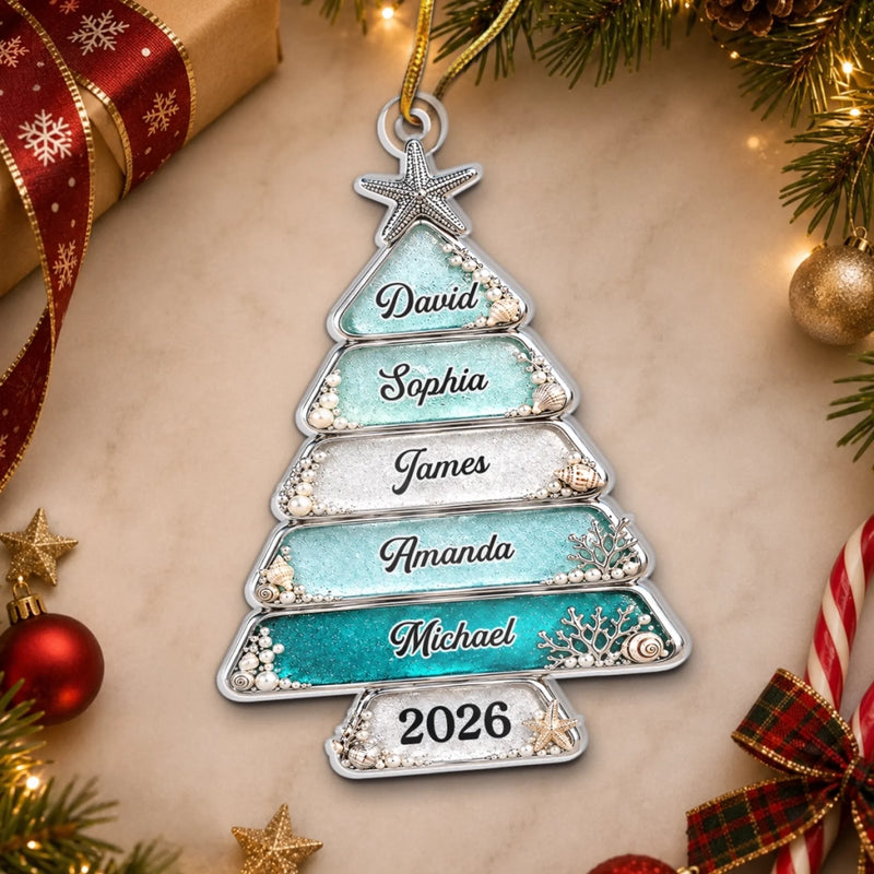 Personalisiertes Acrylornament – Weihnachtsgeschenk für Familie – Das Fest der Familie