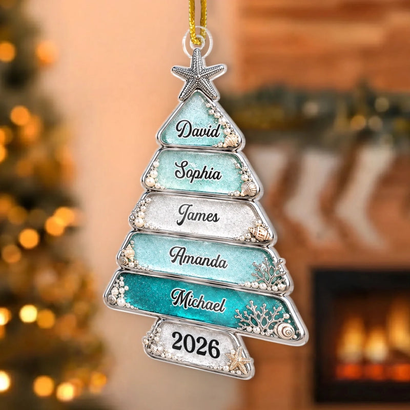 Personalisiertes Acrylornament – Weihnachtsgeschenk für Familie – Das Fest der Familie