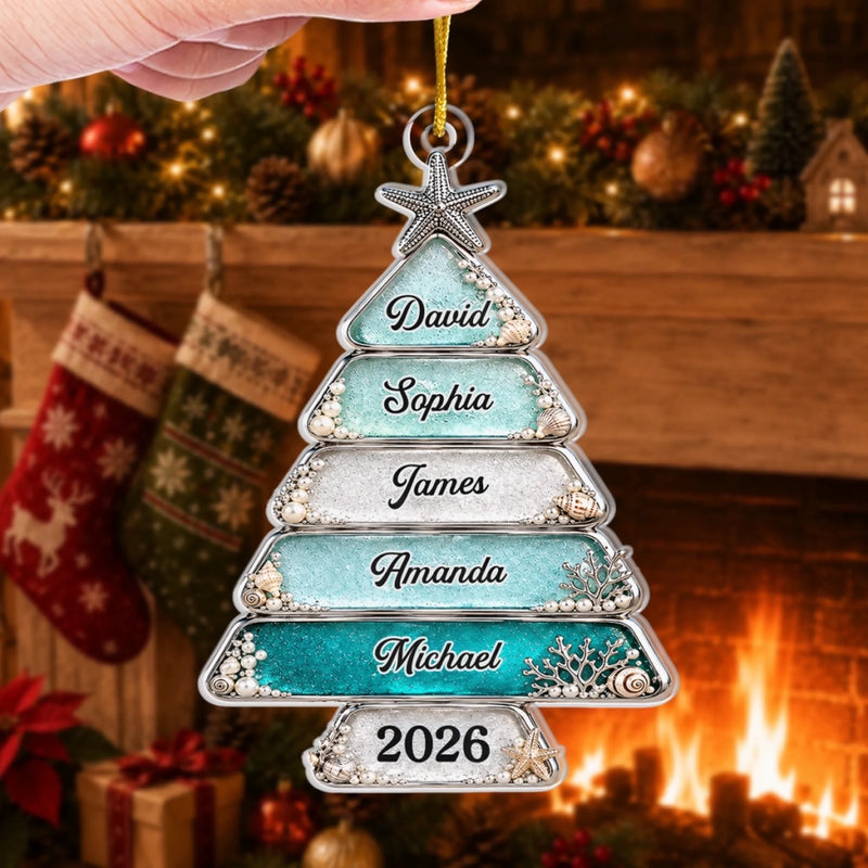 Personalisiertes Acrylornament – Weihnachtsgeschenk für Familie – Das Fest der Familie
