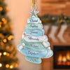 Personalisiertes Acrylornament – Weihnachtsgeschenk für Familie – Unser Weihnachte