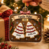 Personalisiertes Acrylornament – Weihnachtsgeschenk für Familie – Gemeinsam unterm Weihnachtsbaum