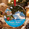 Personalisierte Glasornamente – Weihnachtsgeschenk für Familie – Familie Kreuzfahrtschiff