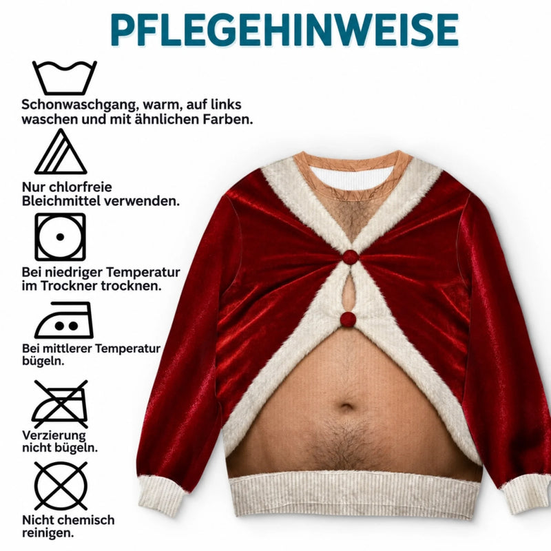 Personalisierter Weihnachtspullover – Weihnachtsgeschenk für Männer – Zu viel Weihnachtsstimmung
