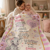 Personalisierte Decke - Geschenk für frischgebackene Eltern - Hallo Mama
