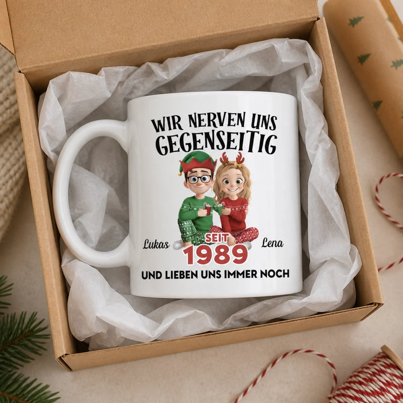 Personalisierte Tasse – Weihnachtsgeschenk für Paar – Du bist meine Auffüllung