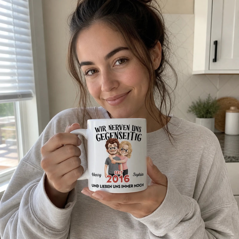 Personalisierte Tasse – Geschenk für Paar – Liebe in jedem Schluck