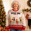 Personalisiertes Weihnachtssweatshirt – Weihnachtsgeschenk für Opa, Oma – Süßesten Elfen der Stadt