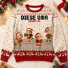 Personalisiertes Weihnachtssweatshirt – Weihnachtsgeschenk für Opa, Oma – Süßesten Elfen der Stadt