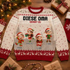 Personalisiertes Weihnachtssweatshirt – Weihnachtsgeschenk für Opa, Oma – Süßesten Elfen der Stadt