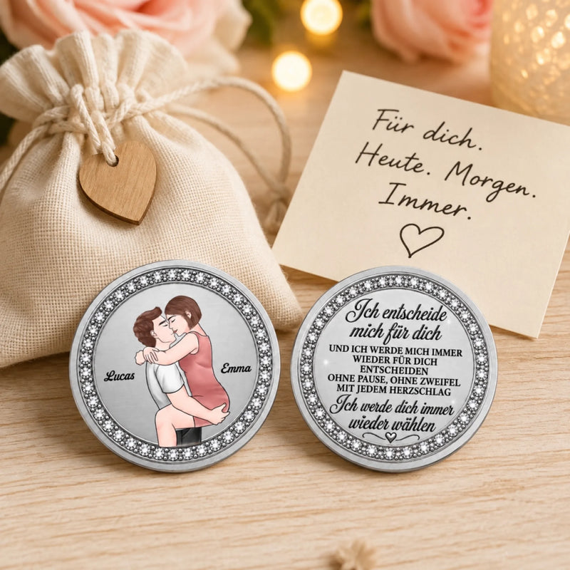 Personalisierter Taschenknuddler – Geschenk Für Paar – Ich glaube an dich