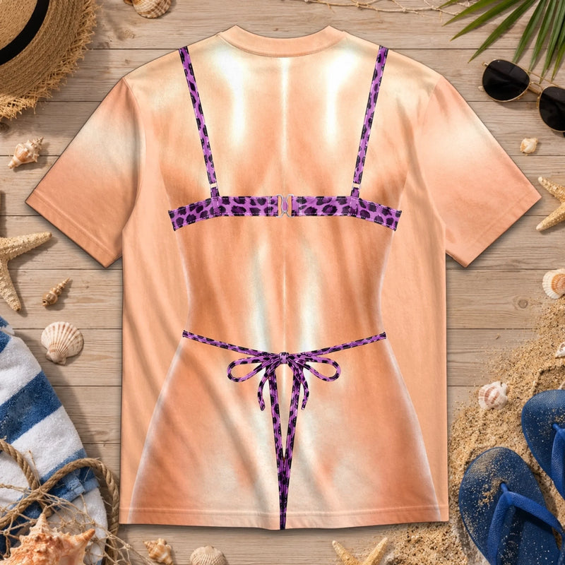 Personalisiertes Allover bedrucktes T-Shirt - Geschenke für Frauen - Salzige Luft, freie Seele