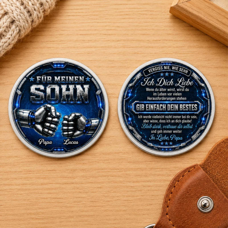Personalisierter Taschenknuddler – Geschenk für Sohn – Glaub an dich