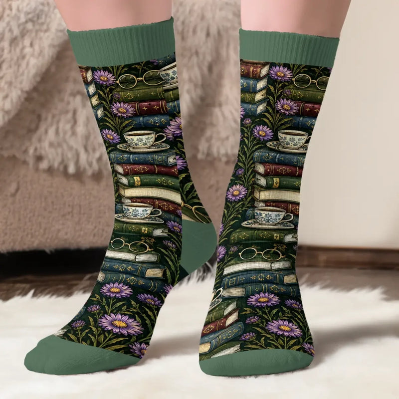 Personalisierte Socken – Geschenk für Buchliebhaber – Der Rest kann warten
