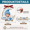 Personalisierter Holzanhänger mit Schildchen – Weihnachtsgeschenk für Babys – Babys erstes Weihnachten