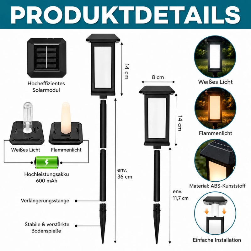 Personalisierte Garten Solarlampen mit Foto – Gedenkgeschenke | Erinnerung an Haustier – In jedem Sonnenaufgang