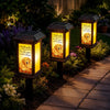 Personalisierte Garten Solarlampen mit Foto – Gedenkgeschenke | Erinnerung an Haustier – In jedem Sonnenaufgang