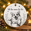 Personalisiertes Keramikornament mit Foto – Gedenkgeschenke | Erinnerung an Haustier – Ich hin immer bei dir