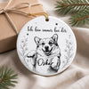 Personalisiertes Keramikornament mit Foto – Gedenkgeschenke | Erinnerung an Haustier – Ich hin immer bei dir