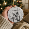 Personalisiertes Keramikornament mit Foto – Gedenkgeschenke | Erinnerung an Haustier – Ich hin immer bei dir