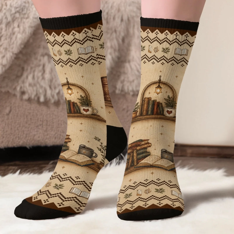 Personalisierte Socken – Geschenk für Buchliebhaber – Lesen, Abschalten