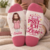 Personalisierte Socken – Geschenk für Buchliebhaber – Seiten voller Glück