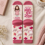 Personalisierte Socken – Geschenk für Buchliebhaber – Seiten voller Glück