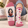 Personalisierte Socken – Geschenk für Buchliebhaber – Heute, Buchzeit
